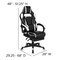 Flash Furniture Black Gaming Desk and Chair Set with Cup Holder BLN-X40D1904-WH-GG - alternate 10